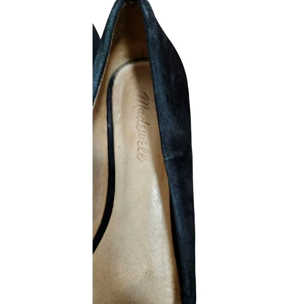 Madewell Womens Lizbeth Leather/Suede Pointed Toe Loafer Flats Shoes Size 9.5